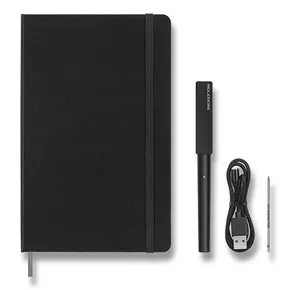 Notatnik i pióro Moleskine Smart Writing Notatnik linijkowy, L